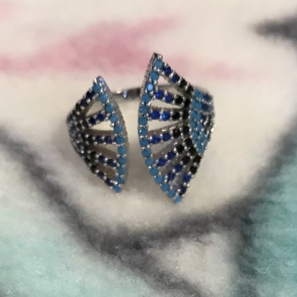 Mult Stone Pave Encrusted ring - Picture 1 of 5